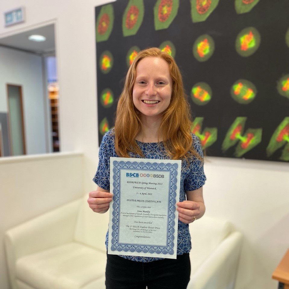 ICYMI: Iona Manley (@IonaManley95) from the Gruneberg lab won the <a href="/Official_BSCB/">BSCB</a> Young Cell Biologist of the Year Prize for her poster! Her award is a trip to the <a href="/ASCBiology/">American Society for Cell Biology</a> annual meeting in Washington DC in December. Congratulations Iona!🥳
path.ox.ac.uk/news/prestigio…