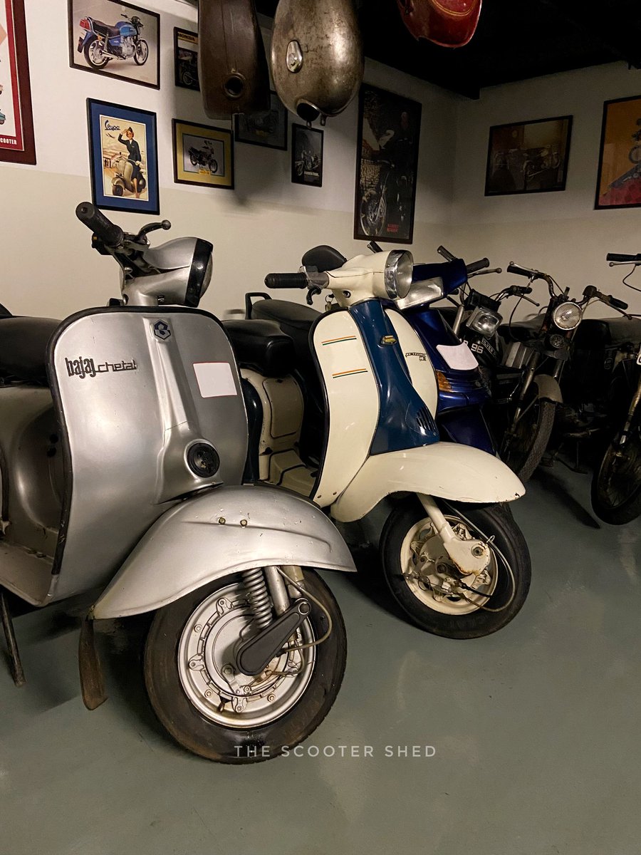 ScooterShed's tweet photo. Chetak &amp; Lambretta Li150 

#thescootershed https://t.co/b86jTVHBez