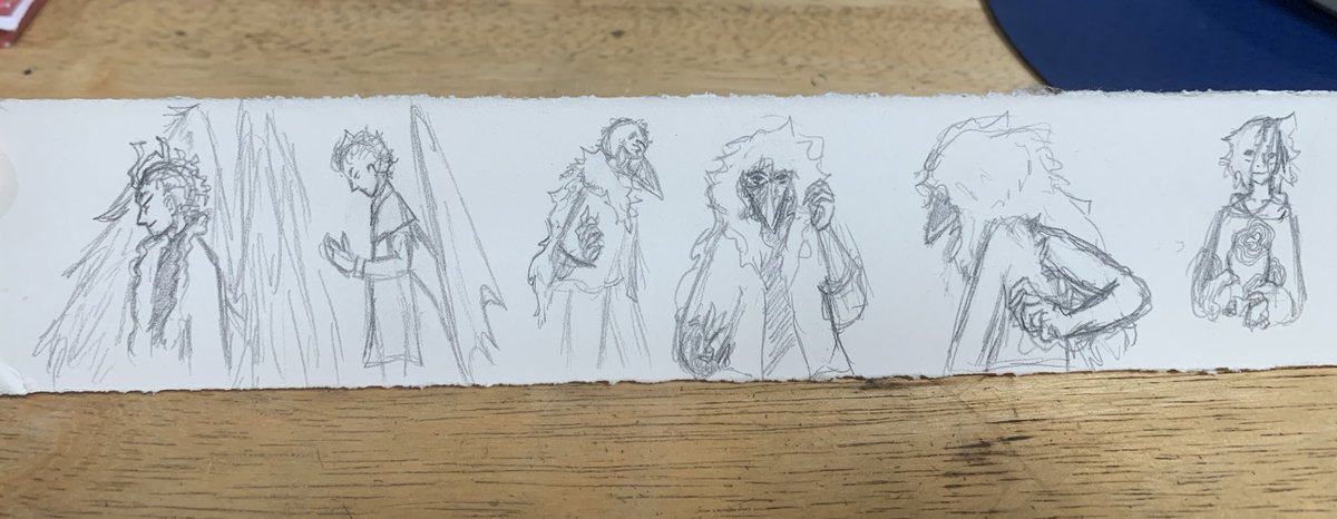 mothballsbabe's tweet photo. trying to force myself out of art block with work doodles. thank god for 8ply acid free mats

featuring: hawks, fantasy chisaki designs, and more. https://t.co/l5T09bhRCf