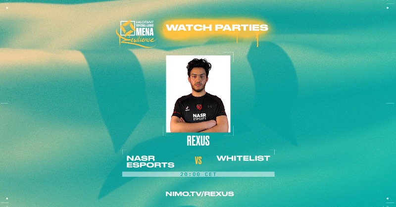 valesports_ar's tweet photo. انظروا من أتى ليبث لكم المباراة التالية.. انه @rexusaymen !

تابعوا معه تحدي:

⚔️ @nasresports vs #Whitelist ⚔️

Look who's here to stream this anticipated match!

Join him LIVE on:

📺 https://t.co/FodssaTgYn

#VALORANT #Esports