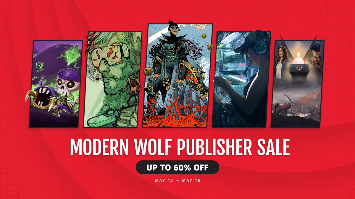 Check out the <a href="/ModernWolfLtd/">Modern Wolf</a> #steamsale and get in on discounted copies of Rogue State Revolution, Cantata, Ostranauts, and more!