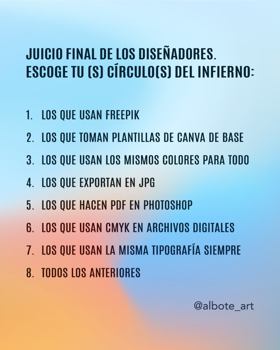 albotecreativos's tweet photo. Elige sabiamente. Por acá confesamos que nos tocan el 1, el 5 y el 6 https://t.co/EisxF1AceV