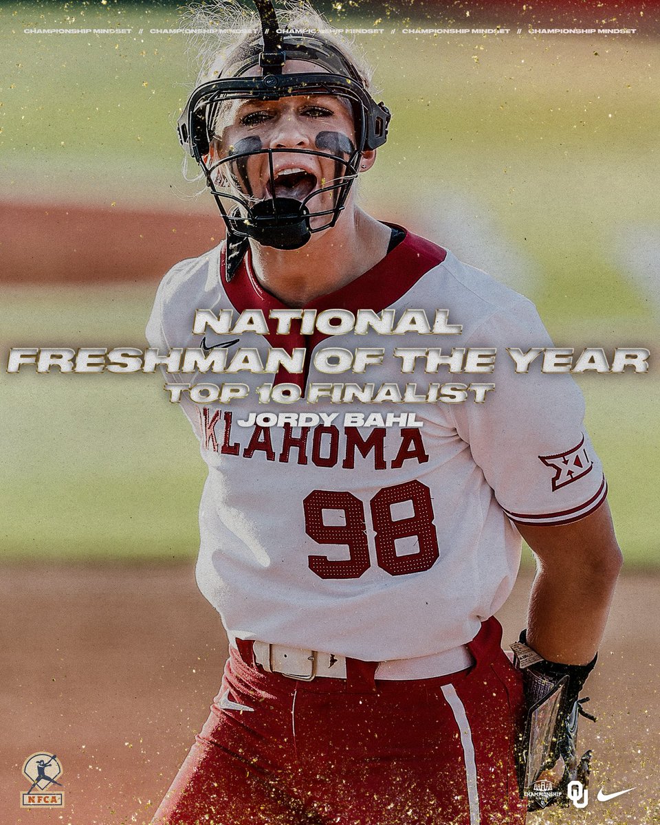 🎶 Wanna be a 𝐁𝐚𝐡𝐥er 🎶

Jordy Bahl among 10 finalists for 2022 Schutt Sports/<a href="/NFCAorg/">National Fastpitch Coaches Association</a> 𝐍𝐚𝐭𝐢𝐨𝐧𝐚𝐥 𝐅𝐫𝐞𝐬𝐡𝐦𝐚𝐧 𝐨𝐟 𝐭𝐡𝐞 𝐘𝐞𝐚𝐫 »  bit.ly/3M8TBOX

#ChampionshipMindset