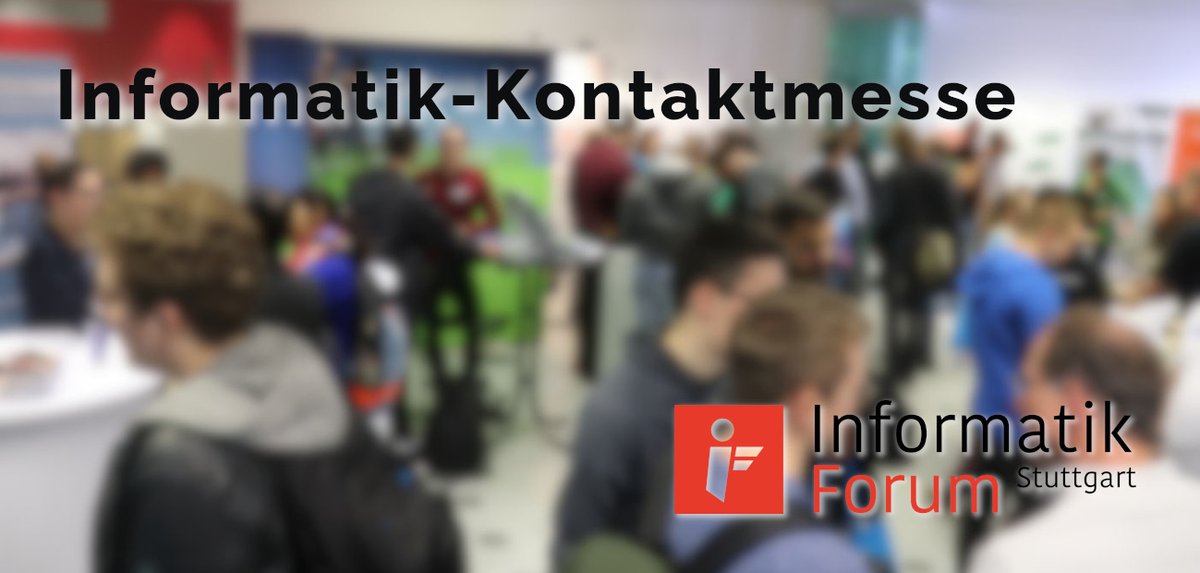 infos_stuttgart's tweet photo. Auf der Suche nach Jobs, Abschlussarbeiten, Netzwerken mit Firmen? Die 49. Informatik-Kontaktmesse ist da. Jetzt mit Match-Making. Was ist das? Die Antwort hier: https://t.co/EnU1WaKsKc https://t.co/kmOP6bZY3i