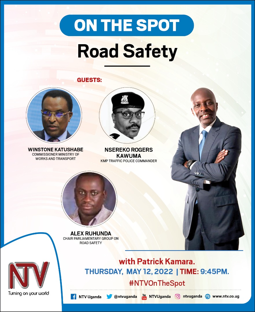 We're discussing road safety tonight.
#NTVOnTheSpot 
@ntvuganda