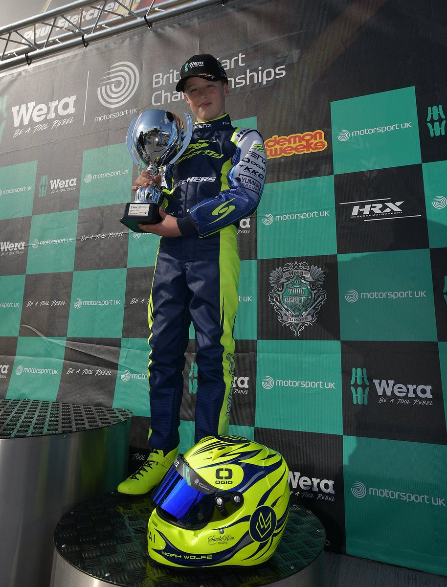 Congratulations to Noah who competed in the first round of the British Kart Championship on the weekend. Noah won the pre final and came 3rd in the final which sees him joint 2nd in the national championship!👏