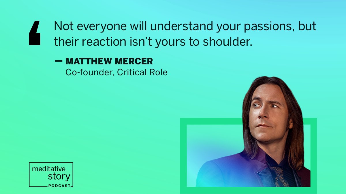 matthewmercer's tweet photo. The wonderful folks at @MeditativeStory reached out to collaborate on an episode, and I thoroughly enjoyed reliving formative parts of my history I hadn't delved so deeply into for ages. If you have a little time to listen, breathe, and center yourself: 
https://t.co/veA7m2vGMV https://t.co/1lJWdiLhvi