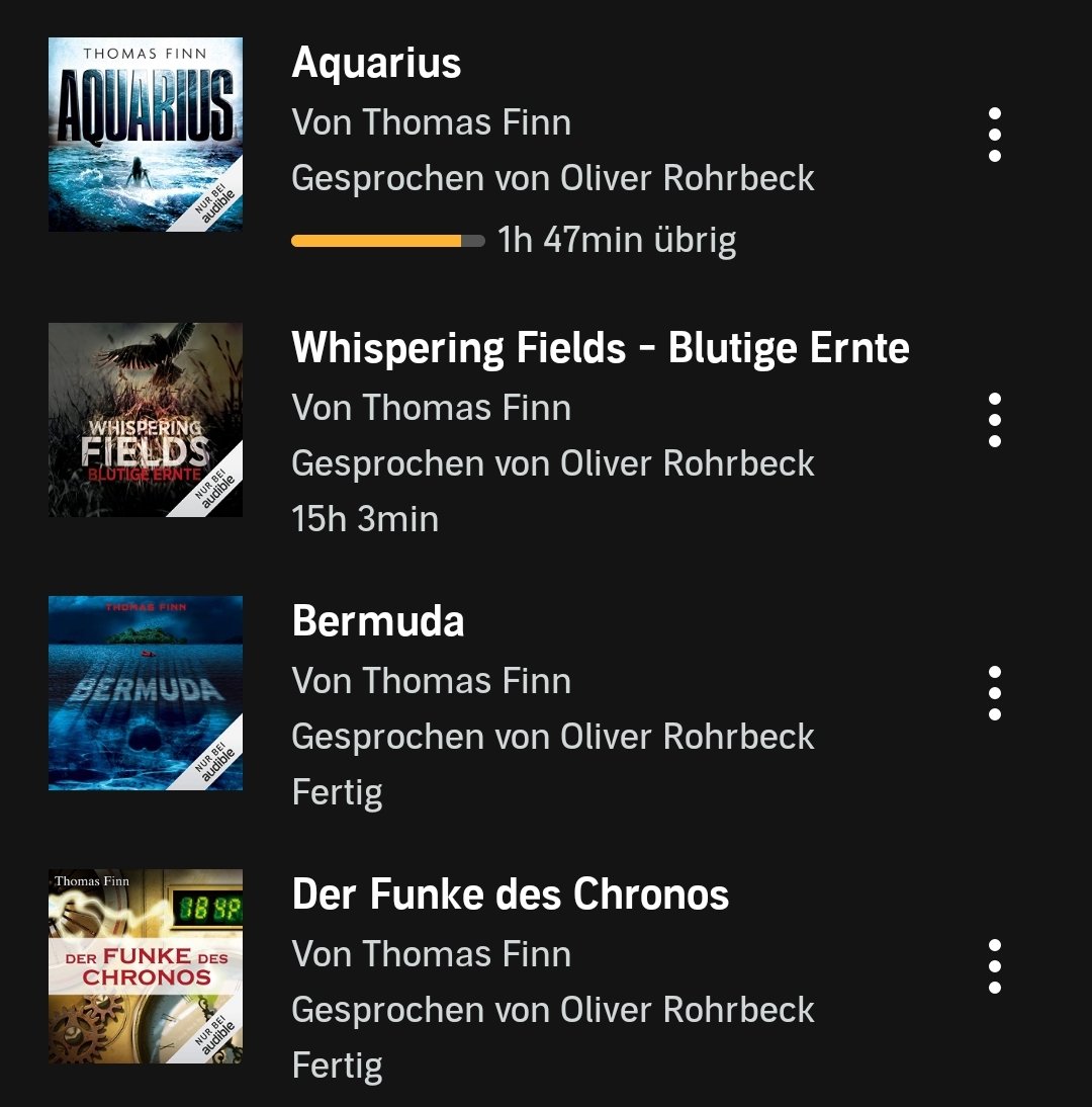 Stefan_W1980's tweet photo. Man gönnt sich ja sonst nix. 😅😅😅 Thomas Finn ist mei äne überraschungsentdeckung dieses Jahr.Kaum zu glauben,dass er aus Deutschland kommt.Und Rohrbeck ist ein Gott am Mikro...bis aufs Singen...bitte Oliver...lass das Singen sein. 😅
#buchliebe #thomasfinn #oliverrohrbeck https://t.co/mzA1PdK1do