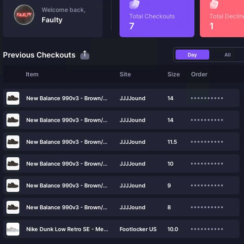 🤖 - <a href="/ValorAIO/">Valor</a> 
⚡️- <a href="/LiveProxies/">Live Proxies</a> @FnFisp
🏘️- <a href="/KckdNotify/">Kckd Notify</a> <a href="/pluto_alerts/">PLUTO ALERTS</a> <a href="/SoleSocietyVIP/">SoleSociety</a>