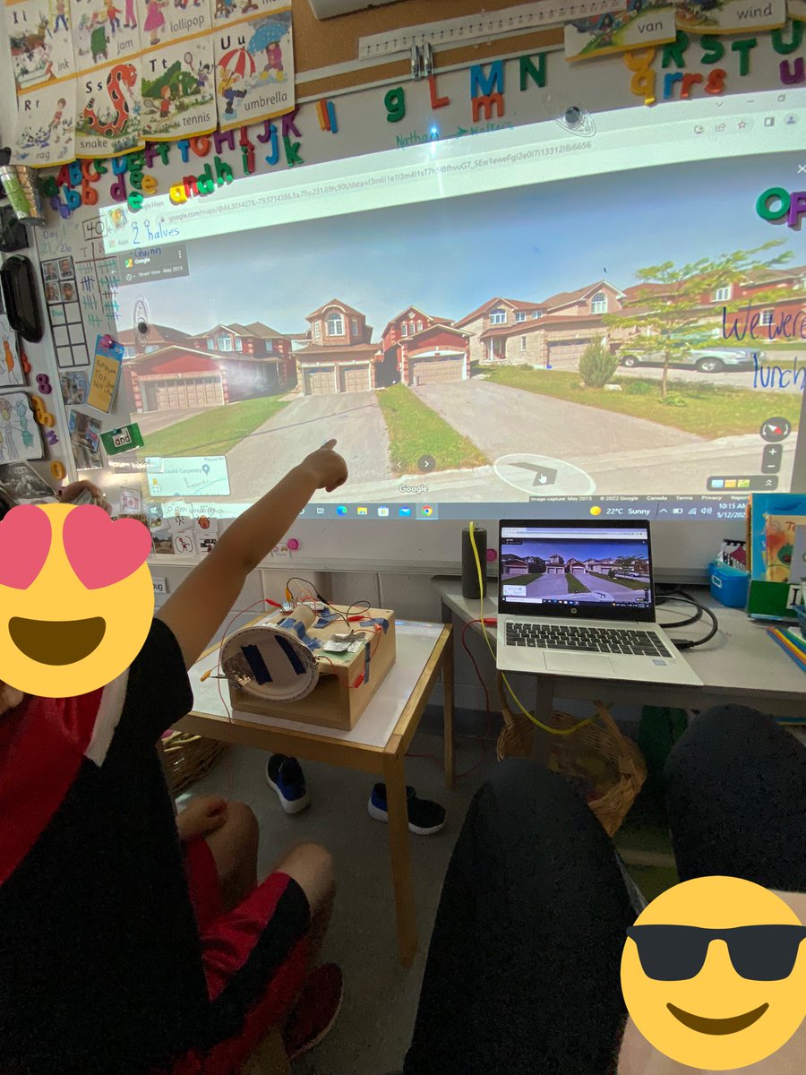 We are having so much exploring our neighbourhood with our Google Car! @heatherellis75 @scdsbey <a href="/LakeSimcoePS/">Lake Simcoe PS</a>