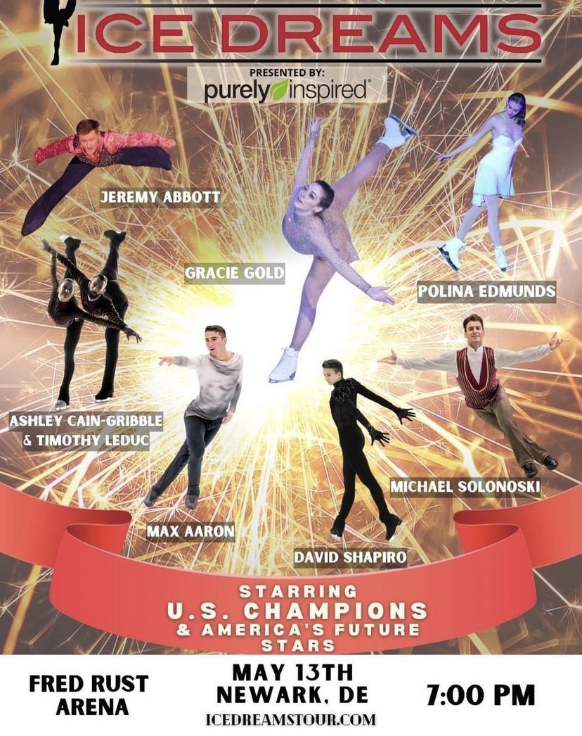 The <a href="/IceDreamsTour/">ICE DREAMS</a> Show is tomorrow night at 7pm! Purchase your tickets now! bluehens.com