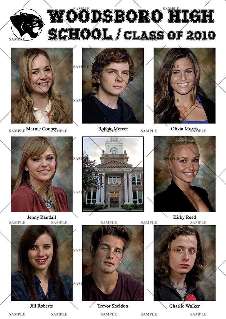 screamsourcee's tweet photo. Woodsboro High School yearbook photos #scream #scream4 🖤 https://t.co/aVCDknld9Q