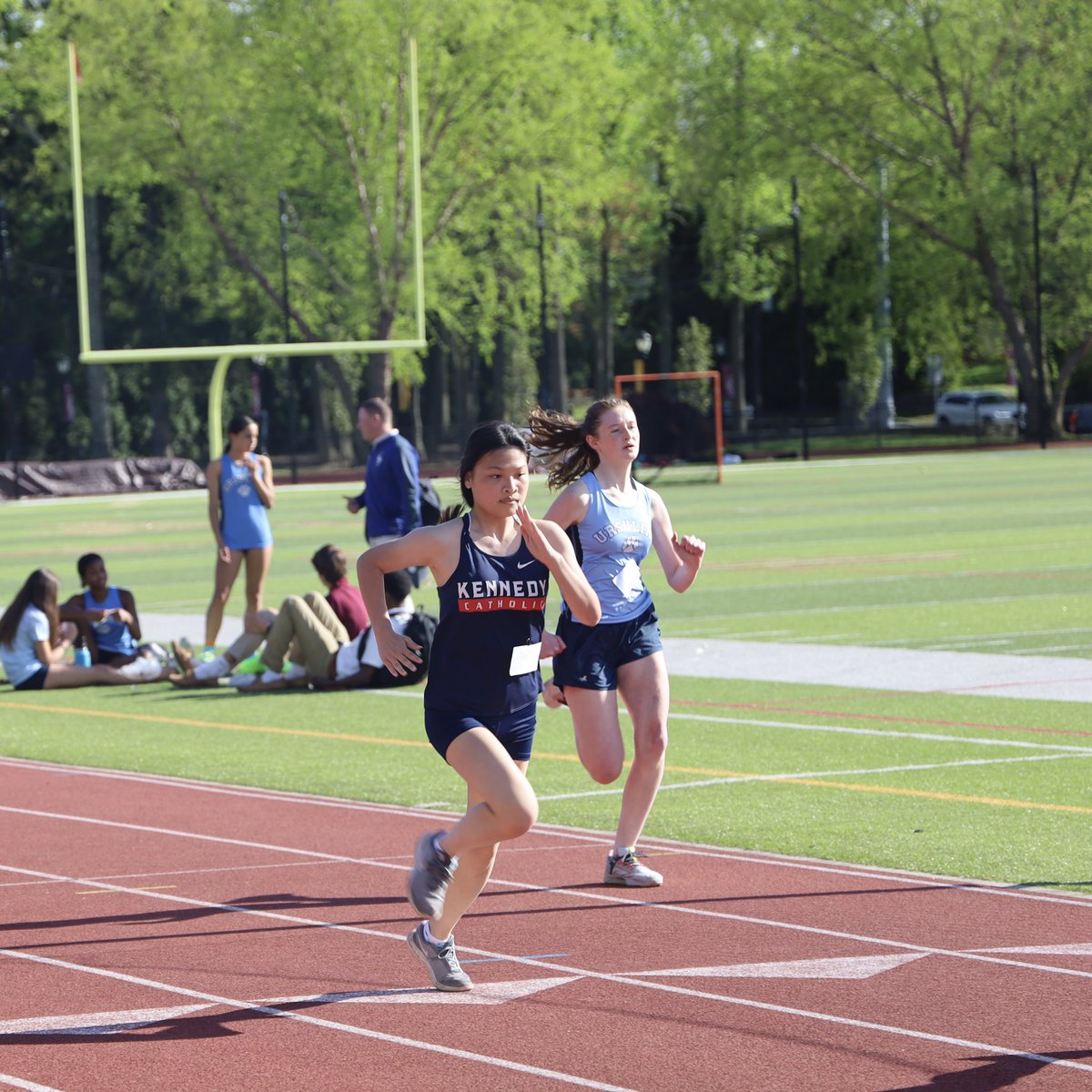 KennedyGaels's tweet image. At the 16th Annual Westchester Catholic Girls Championship Meet, the Gaels earned 10 medals, including freshman Eleanor Brown&apos;s first place 400m hurdles, freshman Patricia Trainor&apos;s third place 100m hurdles and nearly swept 100m with 4 trophies. Next: Maria Regina at Kennedy 5/18
