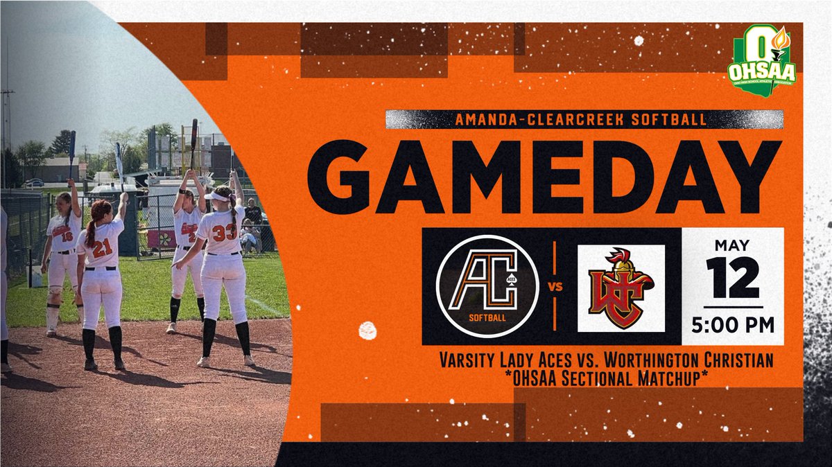 AC_Athletics1's tweet photo. OHSAA Gameday | Varsity 🥎

•🎟: https://t.co/sab4xl3zac 
SB-DIII-Region 10-Central 1

Go Lady Aces! ♠️ https://t.co/s9bTbWKKEX
