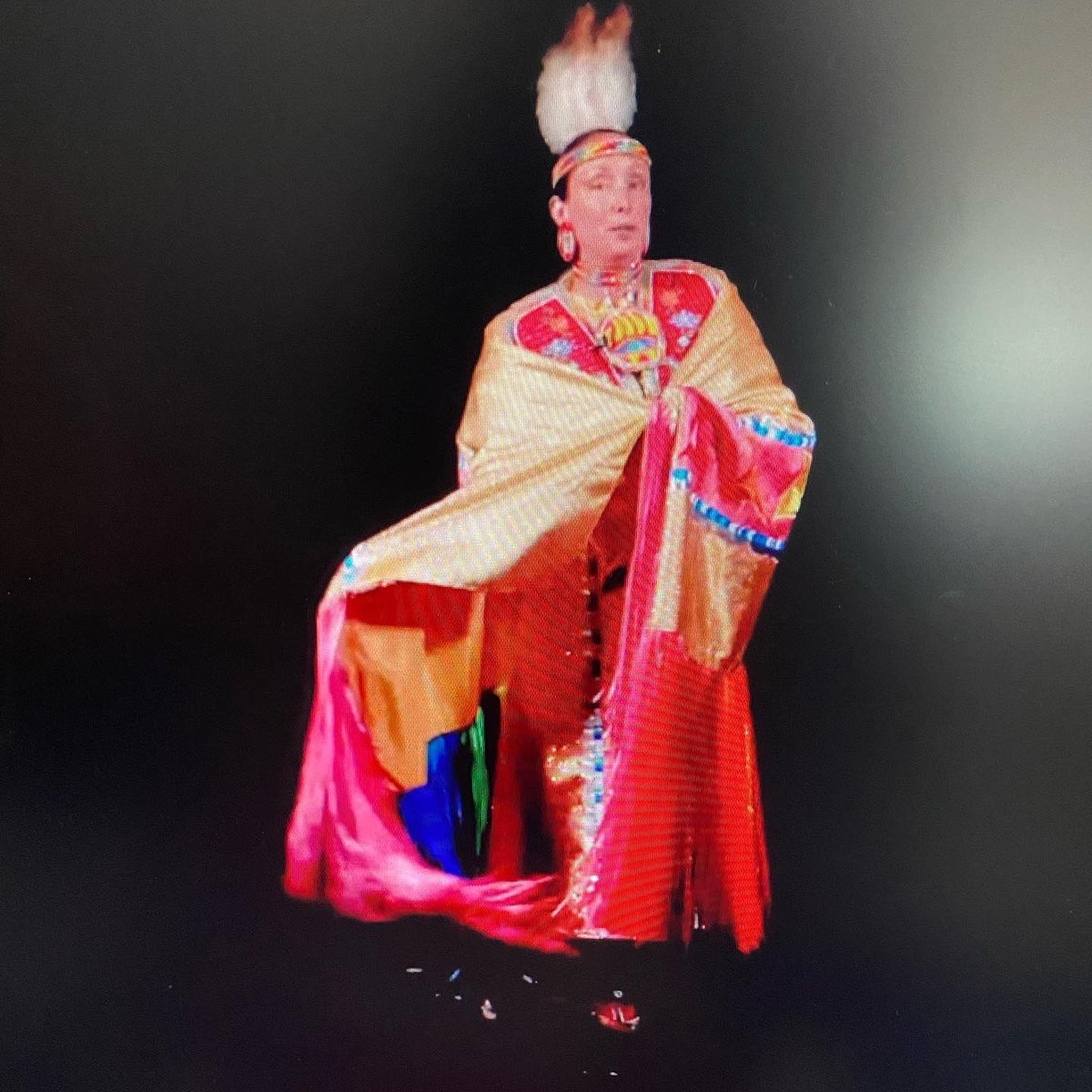 mmeburrows's tweet photo. @tribvisdance gave a great presentation! We were shocked that it takes over a year to bead the traditional clothing! @JBoltonps @PeelSchools https://t.co/IkoR4gnGqz