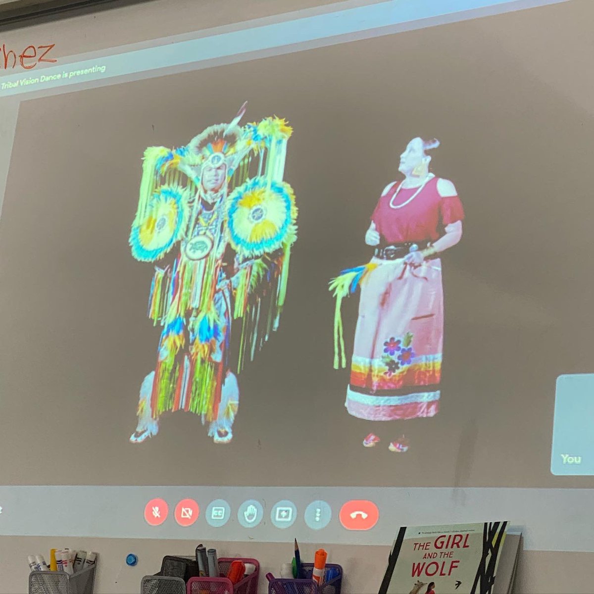 mmeburrows's tweet photo. @tribvisdance gave a great presentation! We were shocked that it takes over a year to bead the traditional clothing! @JBoltonps @PeelSchools https://t.co/IkoR4gnGqz