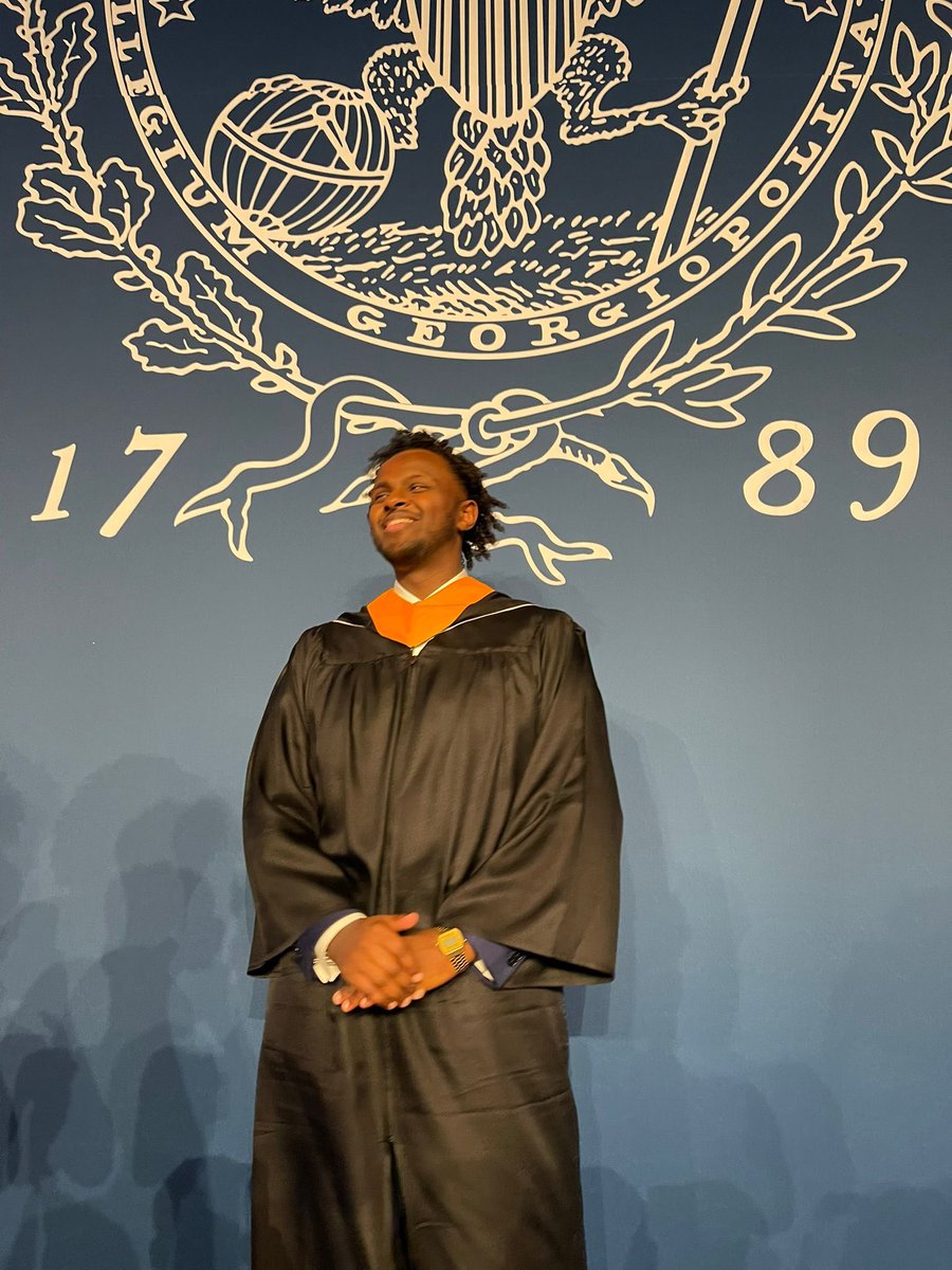 “He also had a condition that was referred to as "granulated eyelids" and it caused him to blink more than usual as if he found creation slightly more than he could accept.”

Allhamduliah for Graduation. More life and one luv to us all❤️
