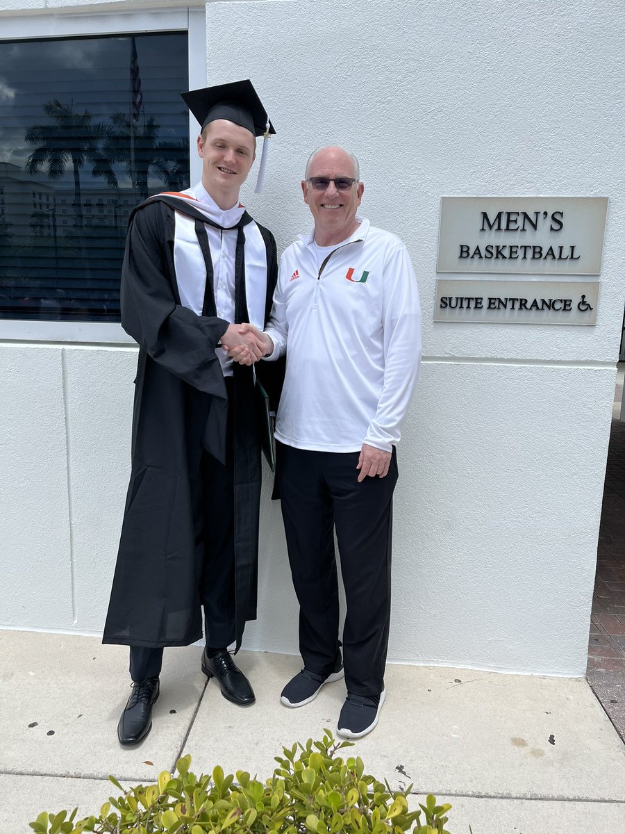 Congrats Sam. One of the greatest leaders in school history now has 2 Master Degrees.