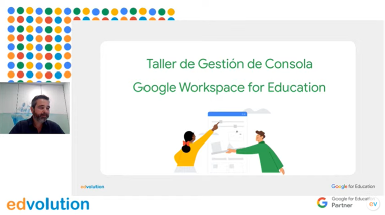 JRHERRADA's tweet photo. Curso de Admin muy bueno "Gestión de consola" de @GoogleWorkspace gracias a @dirkardo @serlopord. Un quebradero de cabeza en el que tenemos que estar formándonos y actualizándonos. Muchas gracias a @EdvolutionEs https://t.co/IQxFXDnT6r