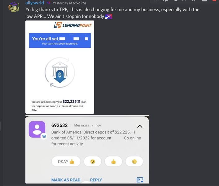 ThePointsParty's tweet photo. We love when our members succeed!
Our guy, secured the bag; $20K+ line of credit using our business credit resources and 1-1 credit assistance.

Who's ready to level up their eBay or FBA store? https://t.co/qWfAZ87gkD