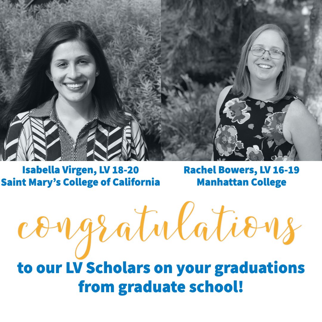 Lasallian Volunteers (@lasallianvols) on Twitter photo Three cheers for these LV alums who have been LV Scholars at <a href="/stmarysca/">Saint Mary's College</a> and <a href="/ManhattanEdu/">Manhattan University</a>, Isabella Virgen, LV 18-20, and Rachel Bowers, LV 16-19, on their upcoming graduations! Three cheers for these LV alums who have been LV Scholars at <a href="/stmarysca/">Saint Mary's College</a> and <a href="/ManhattanEdu/">Manhattan University</a>, Isabella Virgen, LV 18-20, and Rachel Bowers, LV 16-19, on their upcoming graduations!