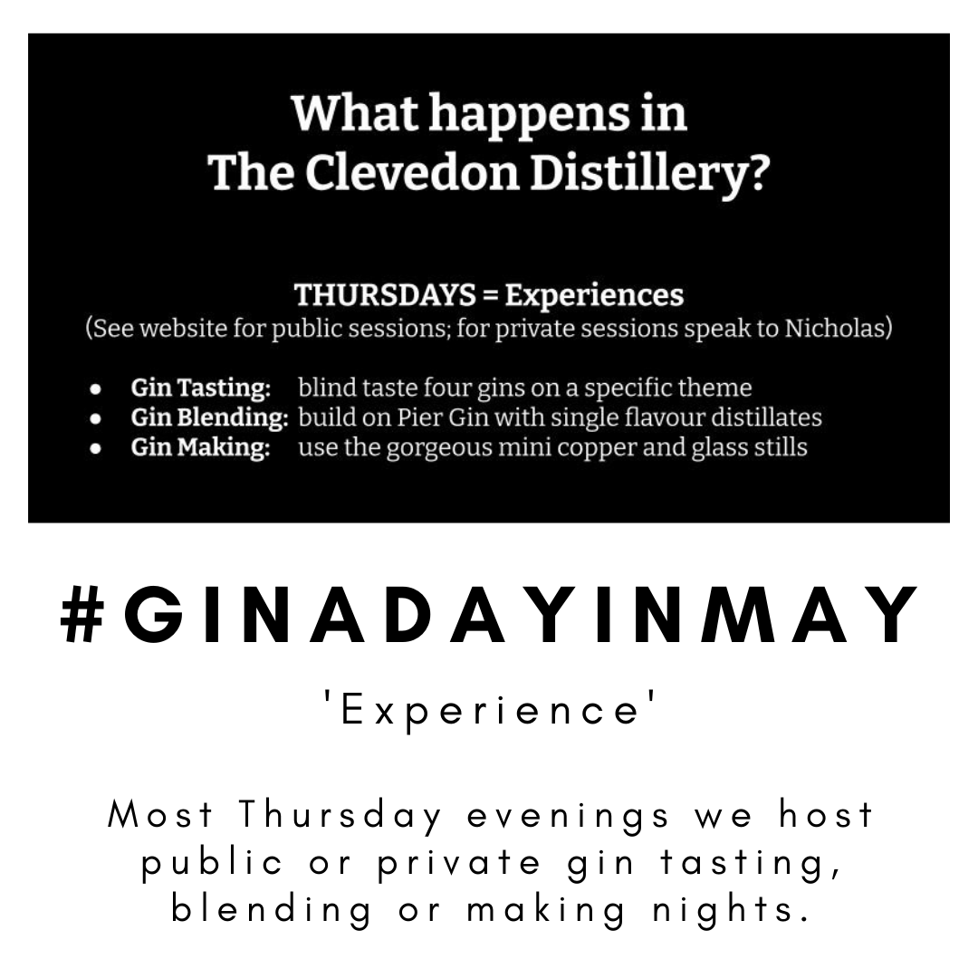 #ginadayinmay theme is 'Experience'

Most Thursday evenings we host public or private gin tasting, blending or making nights. Nicholas loves these sessions and it releases the inner gin geek.

#PierGin #gin #Clevedon #discoverclevedon #facesofclevedon #everythingelseclevedon