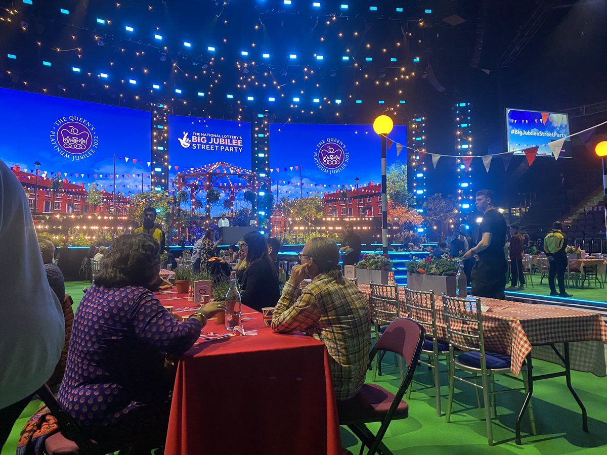 Some of our volunteers are celebrating at #bigjubileestreetparty tonight!