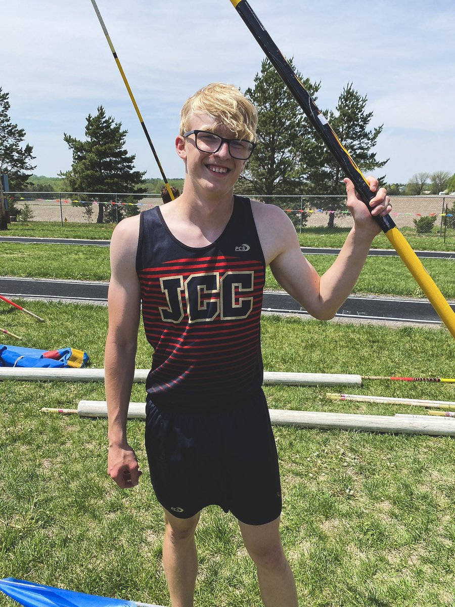 First two JCC STATE QUALIFIERS at today's district meet!

• Ava Berkebile - Long Jump
• Aiden Weber - Pole Vault

<a href="/runjcc/">JCC XC & Track</a> #GoJCC