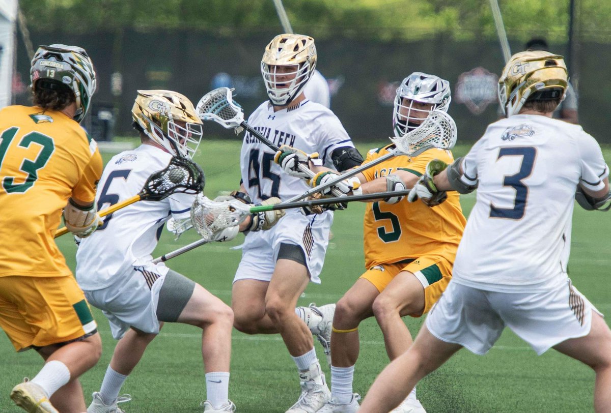 gtalumni's tweet photo. The Yellow Jackets Men’s Lacrosse Team will be playing in the MCLA finals! This is the first time Tech has played in the final game and we couldn’t be more proud. #gojackets https://t.co/m85YcySHAv
