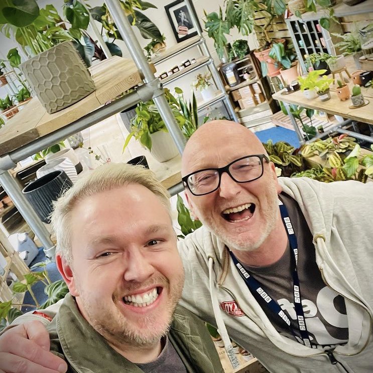 GaryAPhilipson's tweet photo. These guys @WorkshopPlant have a brilliant story! They have a wonderful visit to @The_RHS Chelsea Flower show. Hear their story tomorrow on @BBCTees @BBCSounds https://t.co/FfOE7lXE7s