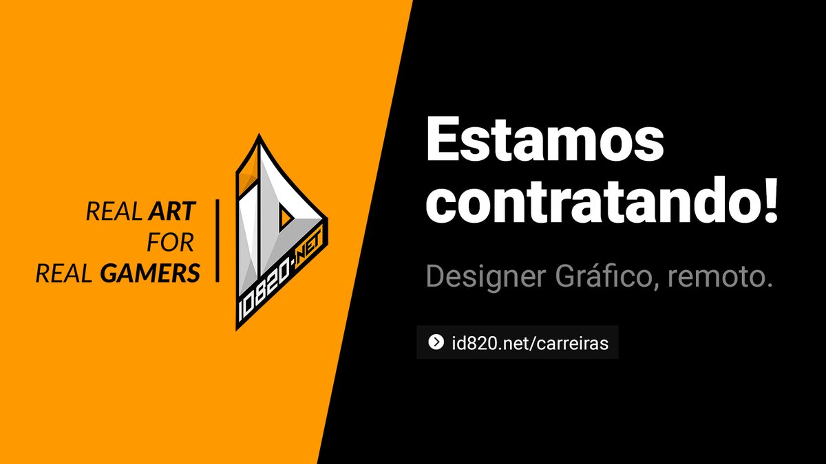 id820's tweet photo. Olá pessoal! A id820 está a procura de designer gráfico remoto, PJ! Caso tenha interesse dê uma olhada no link https://t.co/dL8qrbdPc6 obrigado! - #contratando #hiring #designer #graphicdesigner #designergrafico https://t.co/b1AZ34nPmA