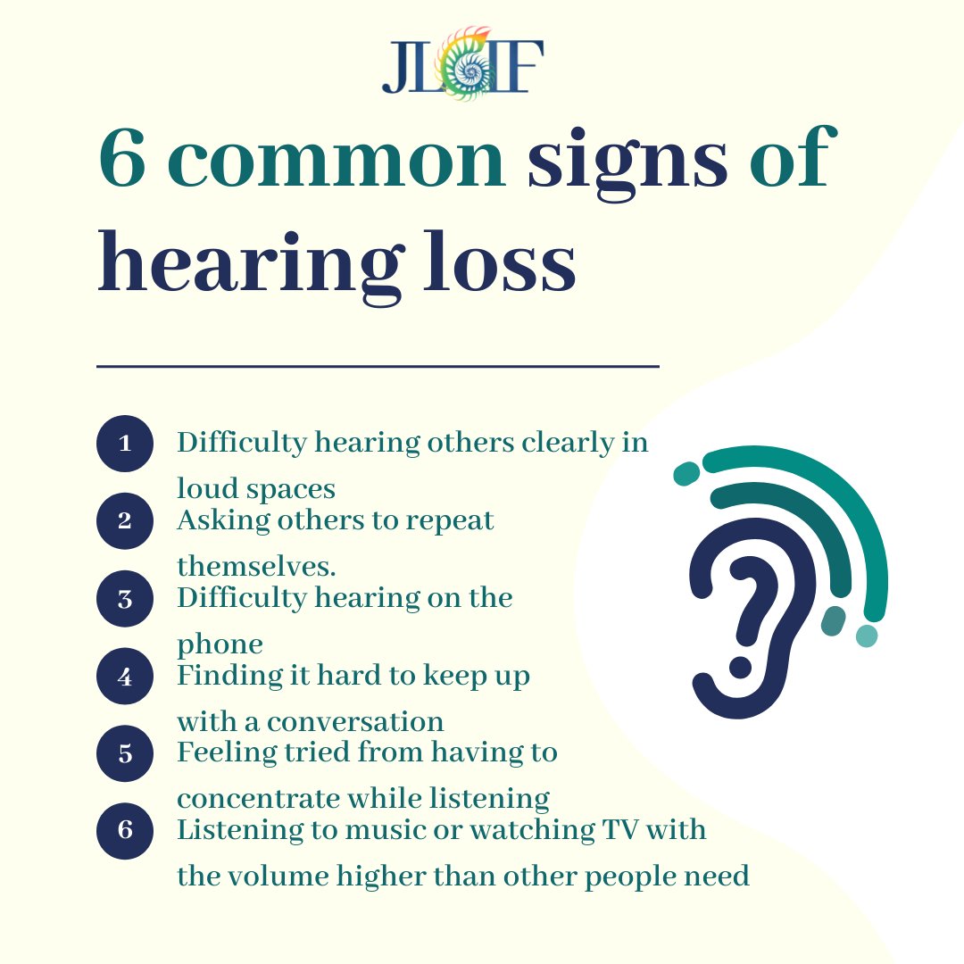 JoyfulFund's tweet photo. Six hearing loss signs you should not ignore. If you are concerned about your hearing please contact your doctor or a hearing specialist at your earliest convenience. 

https://t.co/42vnyQoniU https://t.co/CUa1S7XaqV