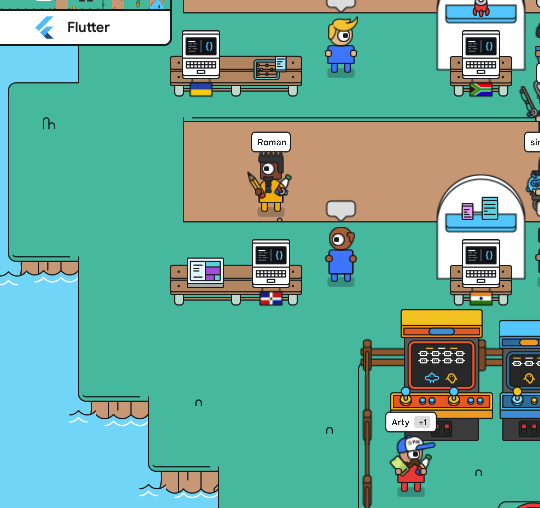 drcoderz's tweet photo. Come and visit me @ I/O Adventure at my station and let’s chat #Flutter 💙 Oh, and while you're at it, check out my workshop on Responsive UIs in #Flutter => https://t.co/0oqwzukLuV #IOAdventure #GoogleIO2022 @GoogleDevExpert https://t.co/4Rofuloh1J