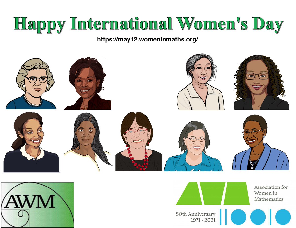 AWMmath's tweet photo. Happy International Women in Mathematics Day! You can find events to celebrated here: https://t.co/AnrMgskD5x
#WomenInMath #womenInMaths https://t.co/Wj2LErtZ1S