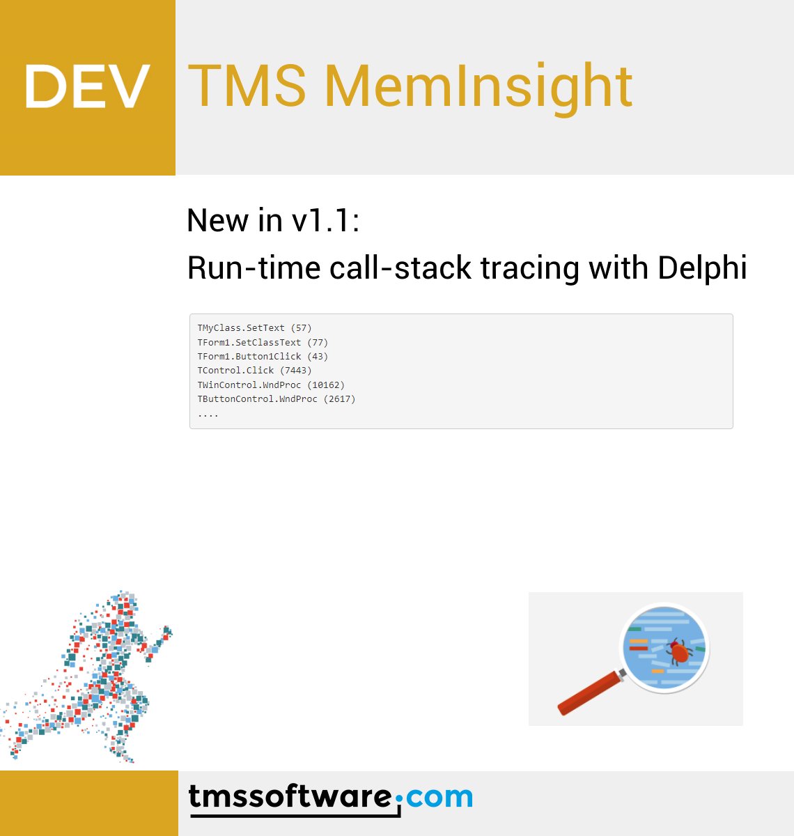 TMSsoftwareNews's tweet image. Having a detailed call-stack information during a regular running application could help us trace undesired situations.
Discover more about this new feature:
tmssoftware.com/site/blog.asp?…
#delphi #development #Developers #Blog
