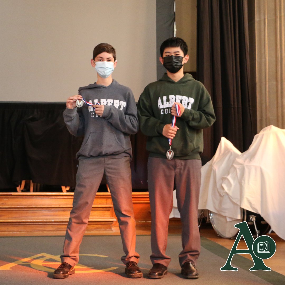 AlbertCollege's tweet photo. Congratulations to our Middle School Speech Award Winners 🥇 All of the participants did a fantastic job presenting their topics to their peers and judges. Well done!

#albertcollege #everystudentisanAstudent #independentschool #cisontario #cais https://t.co/eNzkut1tX2