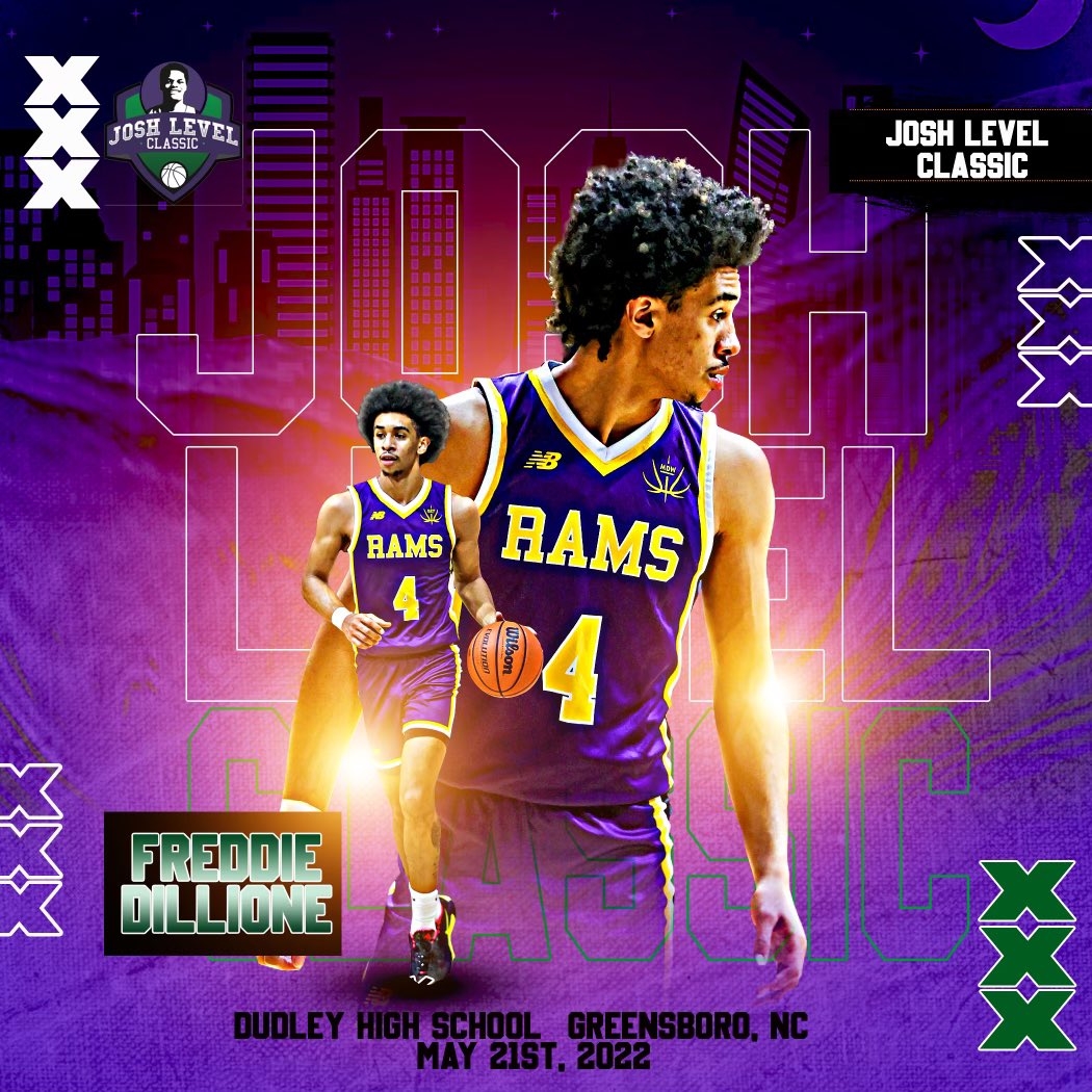 The 2022 Josh Level Classic will feature 2023 Freddie Dillione!

Freddie was arguably the most dominant player in NC this year.

He is currently ranked as high as #60 in the Nation and holds offers from Texas, Indiana, NC State, Alabama and UVA amongst 20 other High Major offers!