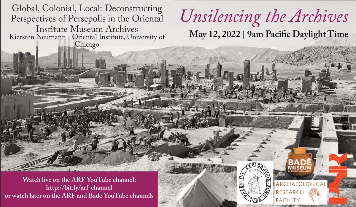 KNpazuzu's tweet photo. Unsilencing the Archives and the OI's Persepolis expedition, starting in two hours—there will be many stunning photographs and engaging stories 📖🔍 9am PDT / 11am CDT / 8:30pm Iran: https://t.co/3G240Ko33S
#Decolonizing #Persepolis #Archives @orientalinst #BadeMuseum https://t.co/kuxVrTF1mE