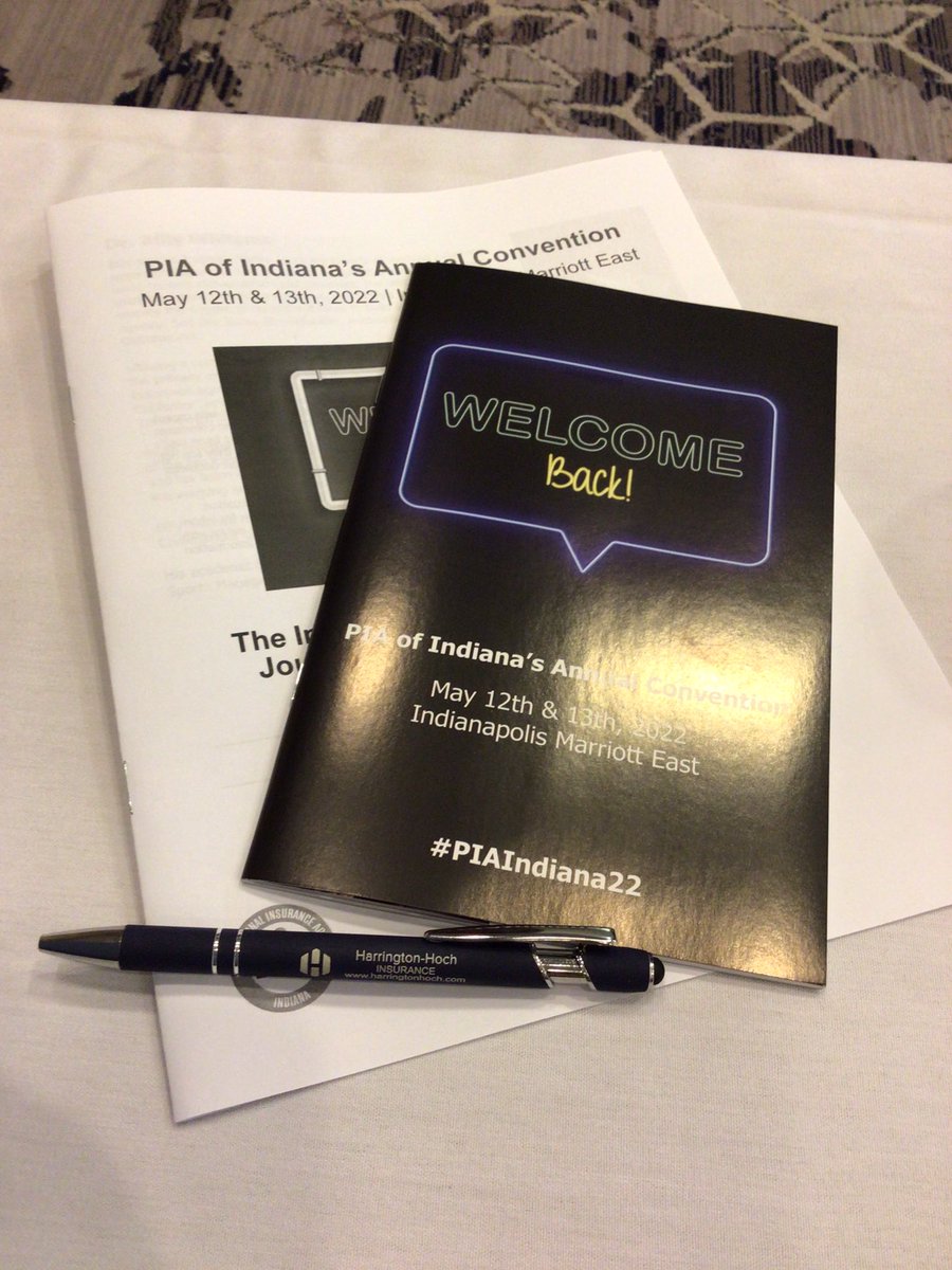 Excited to be back at #PIAIndiana22! Great speakers, education, and networking. #wegotthis
