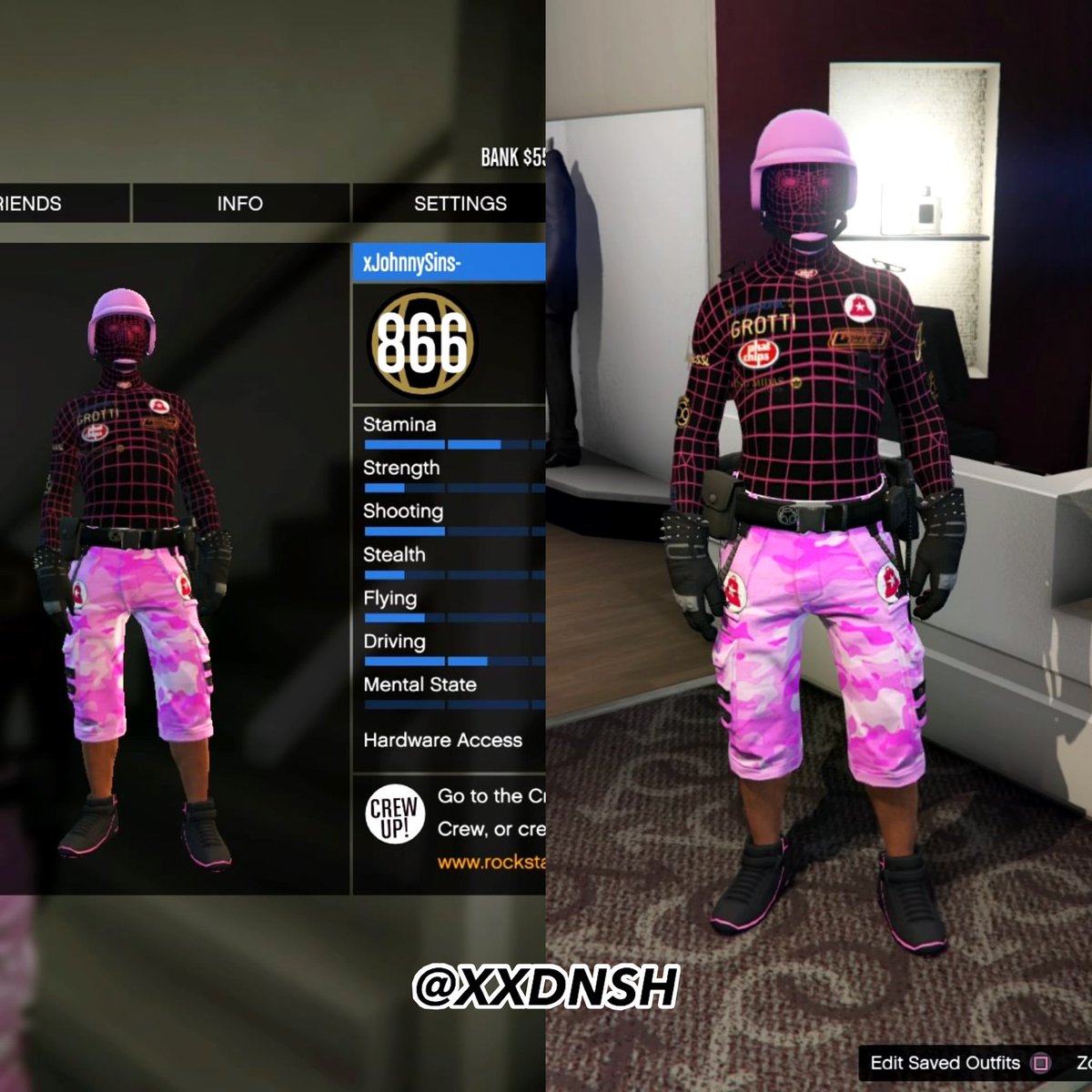xxdnsh's tweet photo. starter PS4/PS5 available.

📶 Rank 866
💰$55 Banked
🚗 200+ deluxo to sell
👕 1 Pink BEFF wireframe outfit
🆔 Free ID Change

Price : $45 or offer your price in DM 😉 Retweets are appreciated🙏🏽 https://t.co/wK5DyzUG92