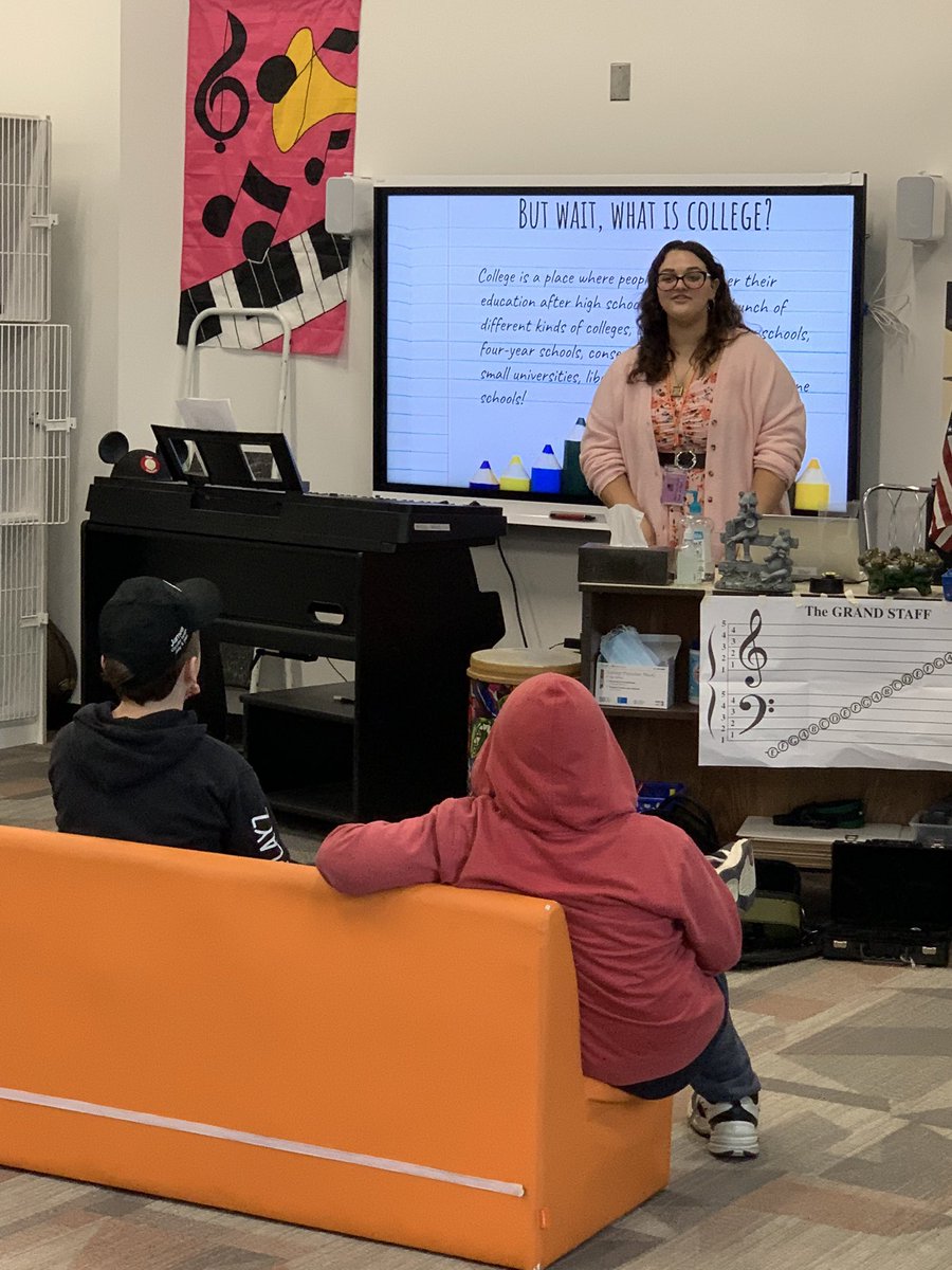 pridecounselors's tweet photo. Emma Thomas at her internship saying good bye to the students at Lafayette. One student said, “Are you going to teach us?” I sure hope so 😊 Great job Emma! Good luck in the future! https://t.co/mBMCSmt8D9