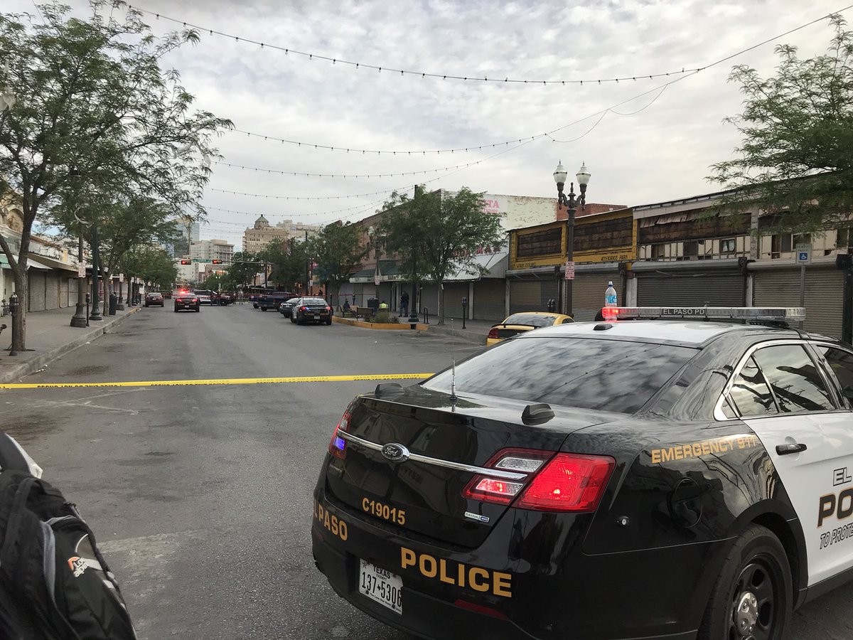CBS4Photogs's tweet photo. El Paso St. is closed from Father Rahm to Third while police investigate a possible body. Please avoid. https://t.co/EDFDXvk1eE