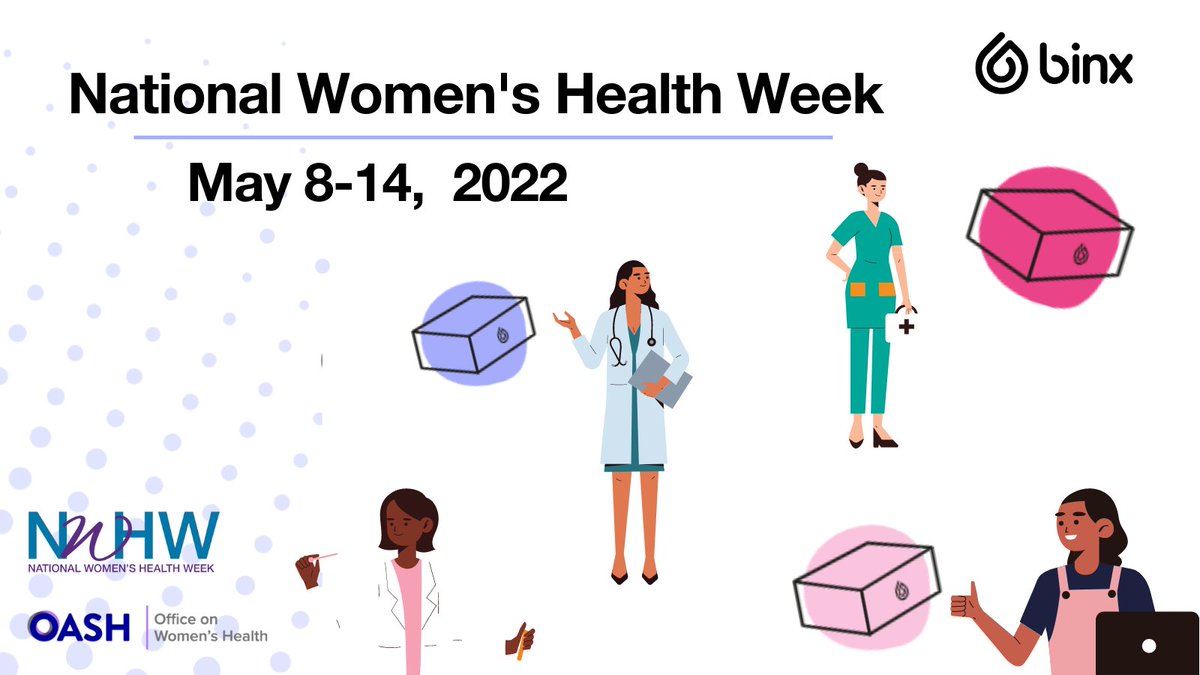 binxhealth's tweet photo. In observance of National Women’s Health Week, we urge you to get regularly screened for STIs. Use “Find my test” to figure out which test may be right for you: https://t.co/Rj3ck2THdc @womenshealth #NHWH #STI #medtech https://t.co/AF4plVrFbB
