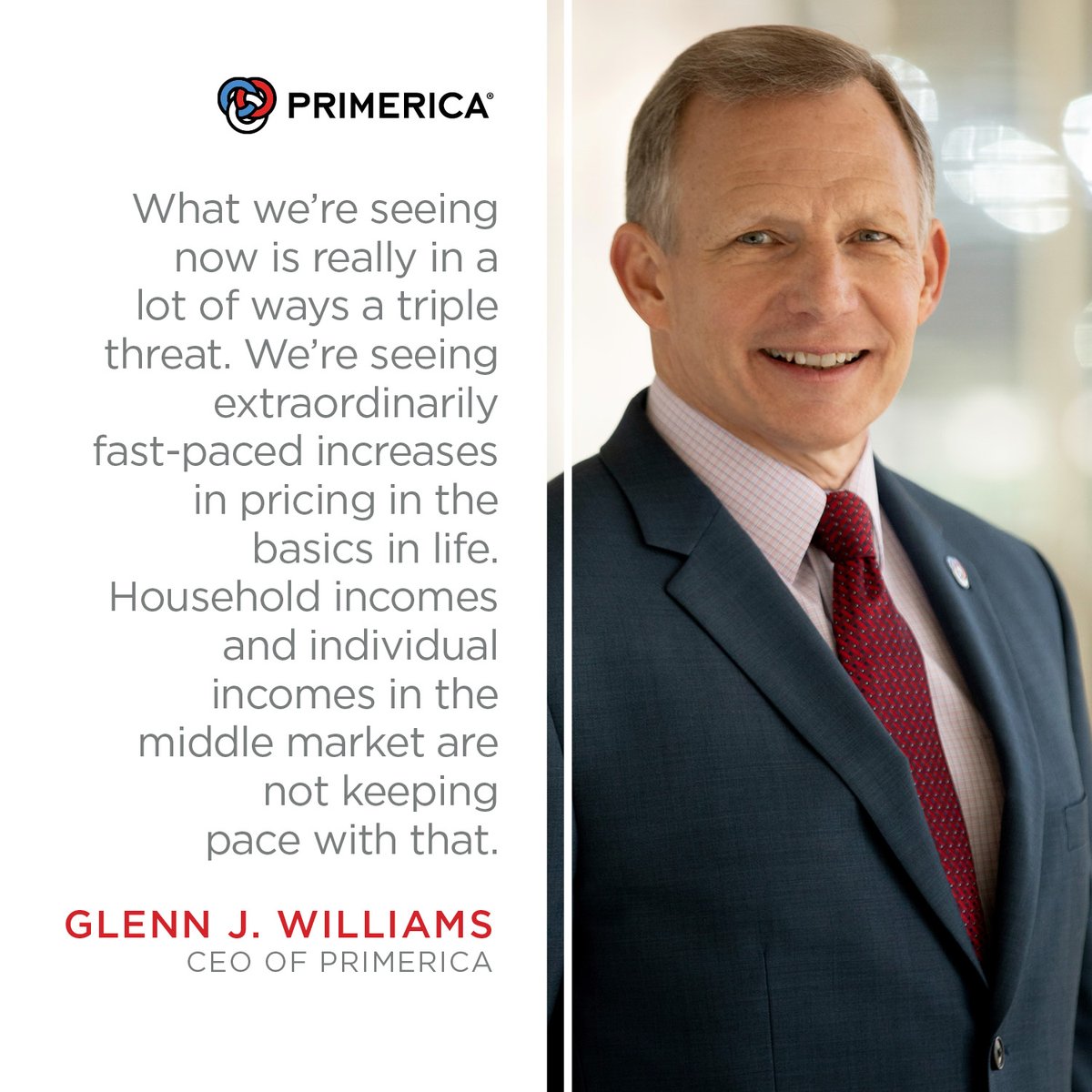 Primerica's tweet photo. #Primerica CEO Glenn Williams was interviewed on @Marketplace to discuss findings from our latest Financial Security Monitor on the impact of inflation on working U.S. families.

Read the full article here: https://t.co/RWVliQyCOd

#PrimericaFSM https://t.co/GYmntC560j