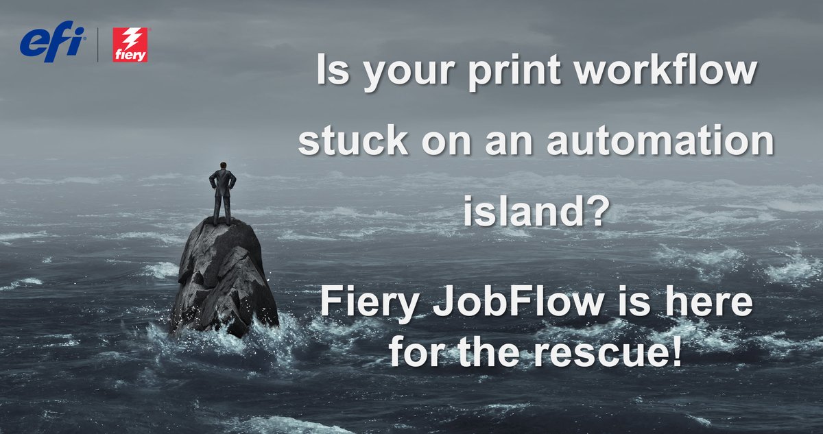 EFIPrint's tweet photo. Workflow automation is imperative in today’s competitive print environment. #EFIFiery JobFlow offers a single, easy-to-use solution to automate from submission to output. See what WhatTheyThink has to say: https://t.co/UE4WxllfOX #fieryjobflow #workflowautomation https://t.co/96NUSJnpa9