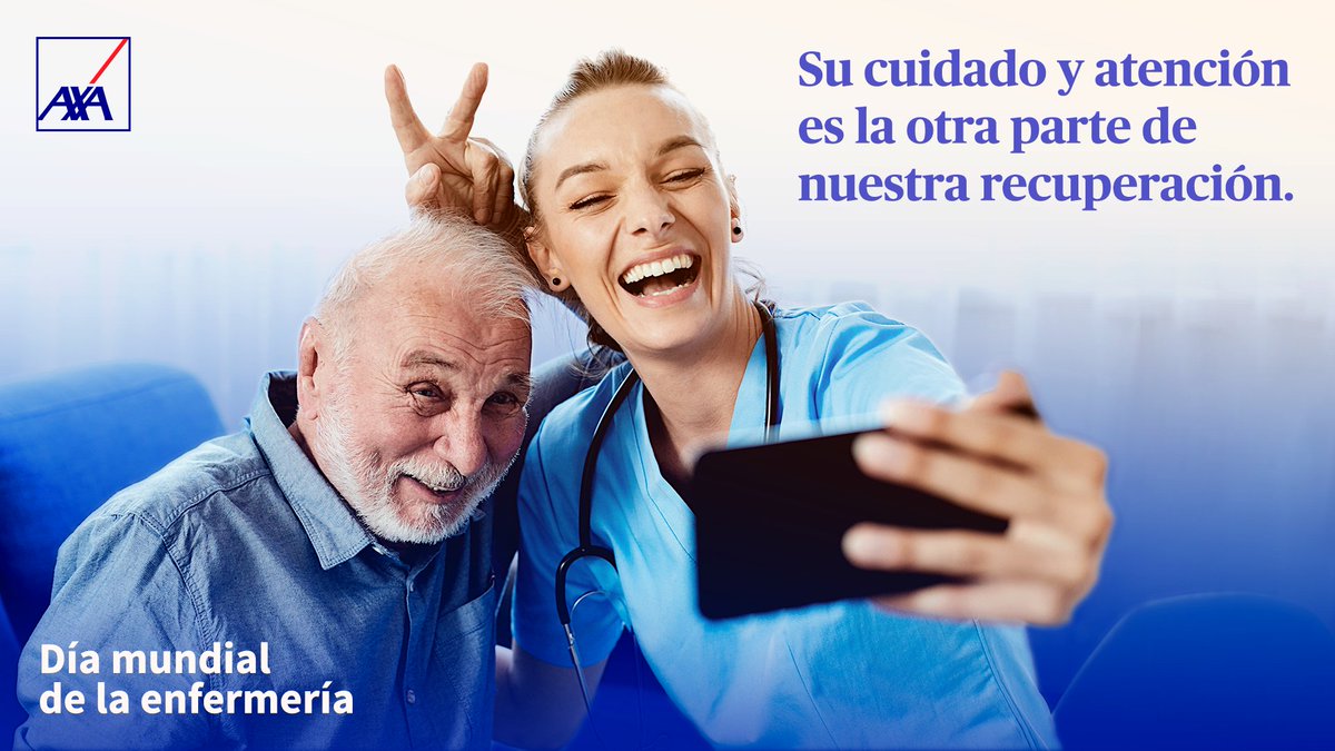 AXAMexico's tweet photo. Gracias a todos los enfermeros y enfermeras que nos ayudan y acompañan durante nuestras recuperaciones y nos regalan sonrisas que mejoran nuestros días. 
#DíaMundialDeLaEnfermería #KnowYouCan #AXAMéxico https://t.co/tsRCoC1uPf