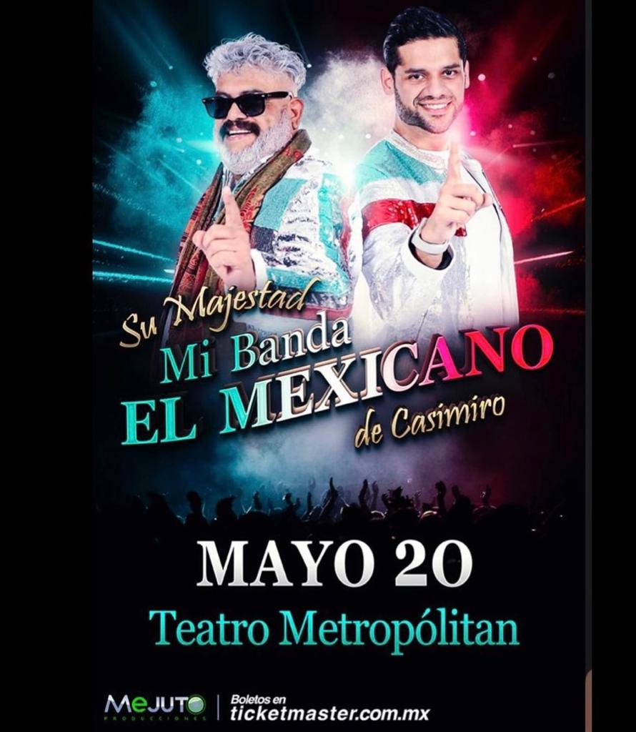 CD_nota's tweet photo. ✨️ Mi Banda el Mexicano, sigue triunfando 🎉 @casimiro1000_z  celebrará 50 años de trayectoria musical junto con su hijo Alan Zamudio este 20 de mayo en @TMetropolitanMx presentan su nuevo sencillo FELIZ FELIZ en voz de Alan Zamudio, sangre nueva de Mi Banda el Mexicano. https://t.co/GnuQ6LD2T4