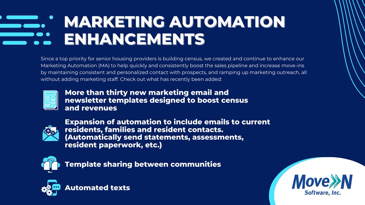 Check out what's new with Move-N's Marketing Automation (MA)! To learn more about Marketing Automation and other Move-N products, visit our website: bit.ly/39KvEPv