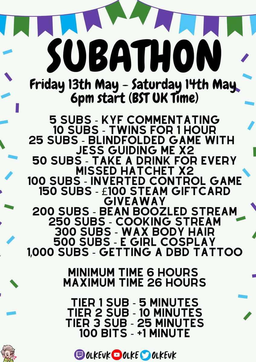 olkeuk's tweet photo. SUBATHON THIS FRIDAY WOOO WILL BE FUN YESSSS https://t.co/ZHk7969aPj