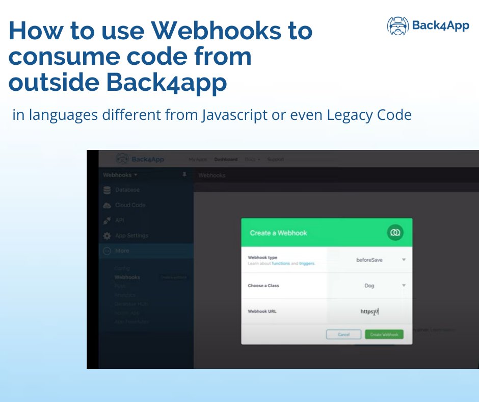 back4app's tweet photo. Learn how to use Webhooks with Alex: https://t.co/MAJTaLx7Jo
.
.
.
#webhooks #creatingwebhooks #baas #mbaas #appdevelopment https://t.co/An5ffLzuCt